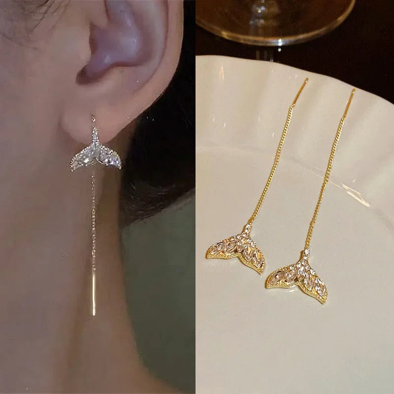 Drop Ear Line Long Hanging Earring
