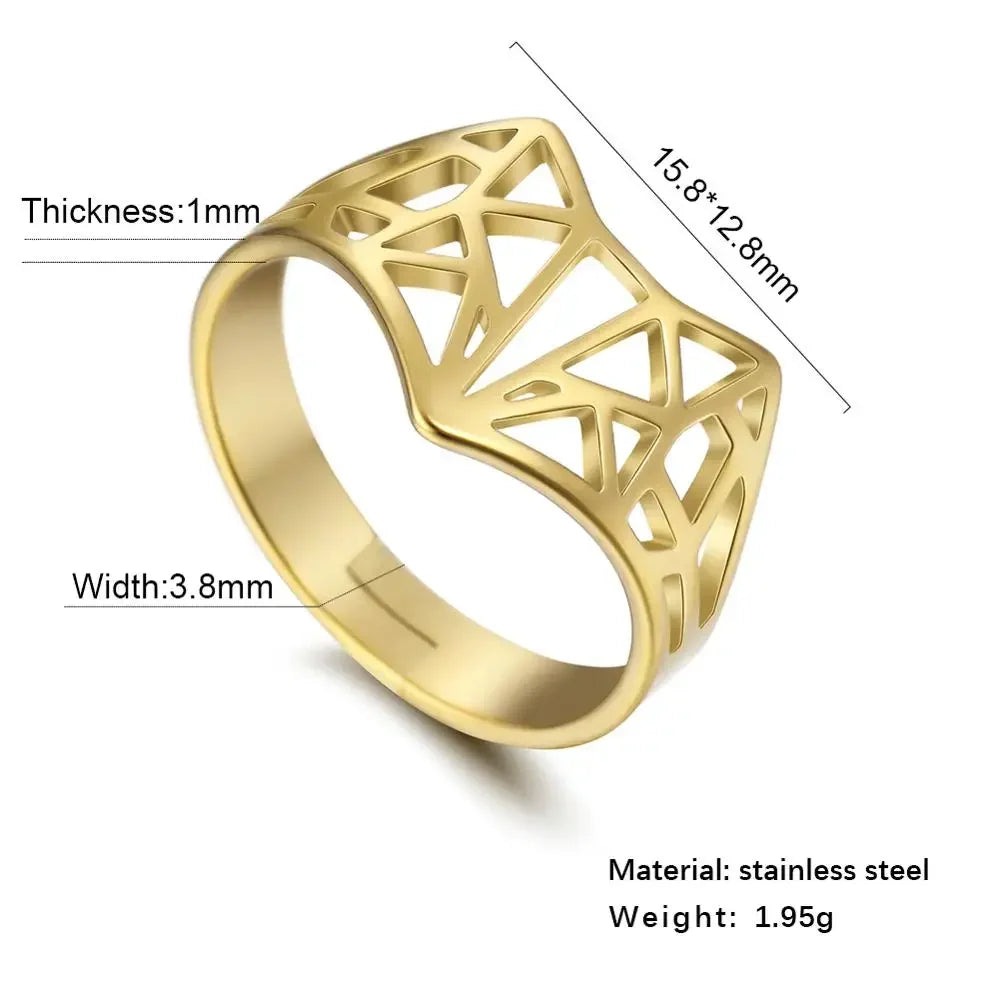Stainless Steel Adjustable Ring