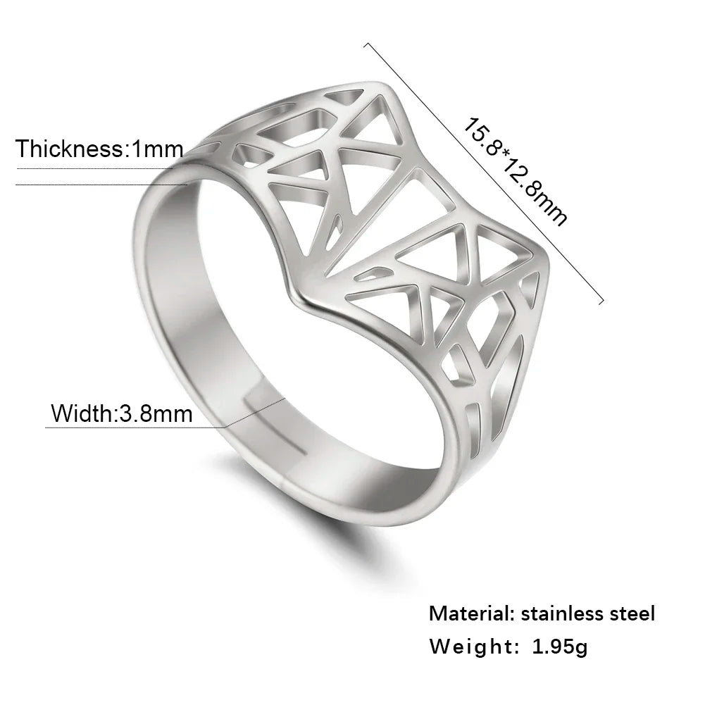 Stainless Steel Adjustable Ring