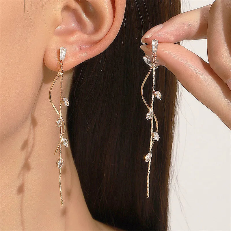 Drop Ear Line Long Hanging Earring