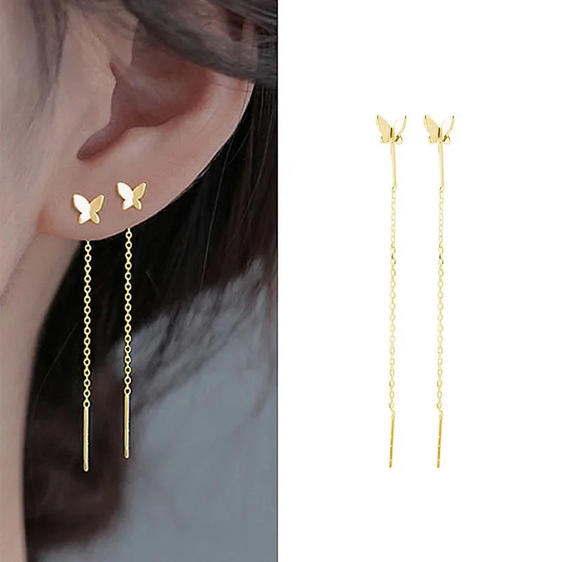 Drop Ear Line Long Hanging Earring
