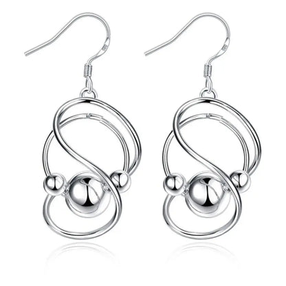 Twisted Ball Dangle Earrings