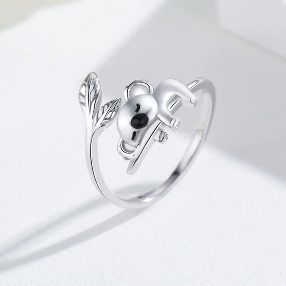 Adjustable Cute Koala Animal Ring