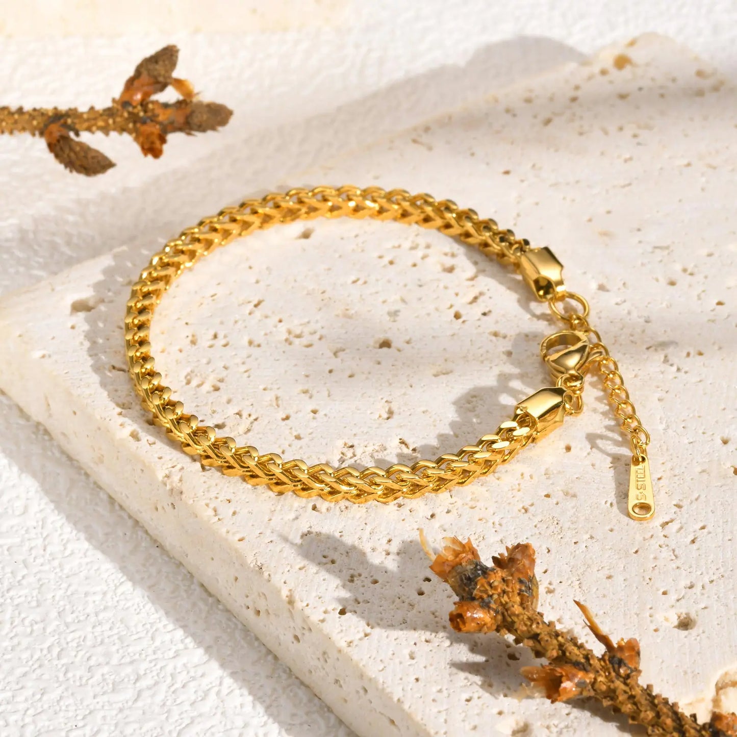 Square Keel Chain Bracelet