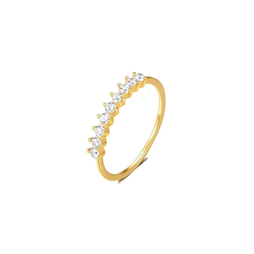 Round Cut CZ Engagement Ring