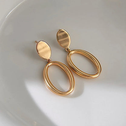 Needle Elegant Drop Earrings