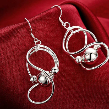 Twisted Ball Dangle Earrings