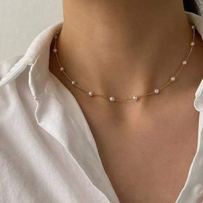 Women's Pearl Necklace Set