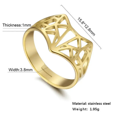 Stainless Steel Adjustable Ring