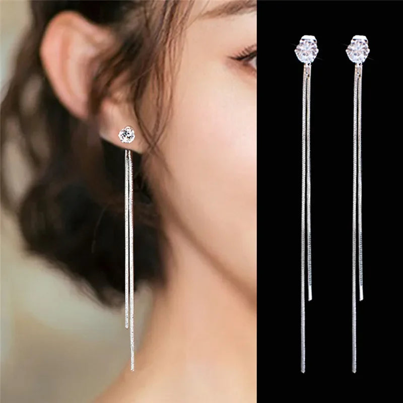Drop Ear Line Long Hanging Earring