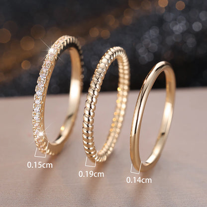 Minimalist Stacking Thin Ring