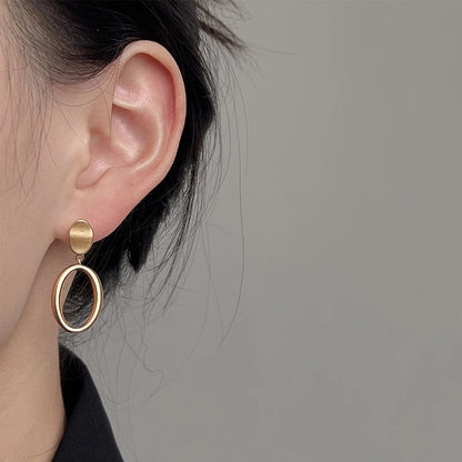 Needle Elegant Drop Earrings
