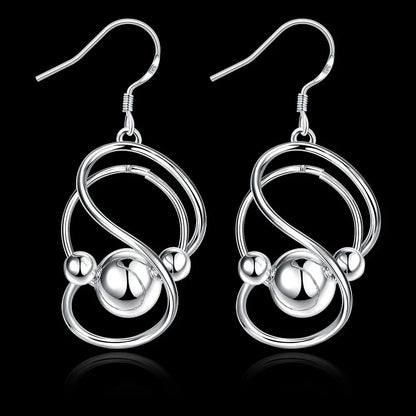 Twisted Ball Dangle Earrings