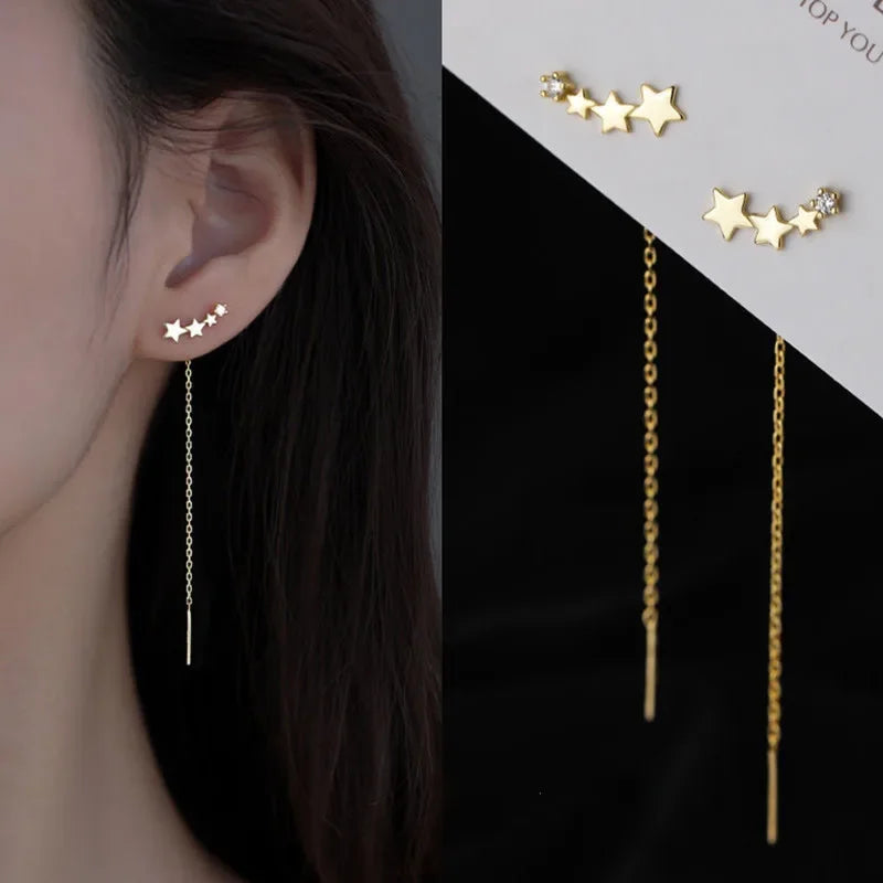 Drop Ear Line Long Hanging Earring