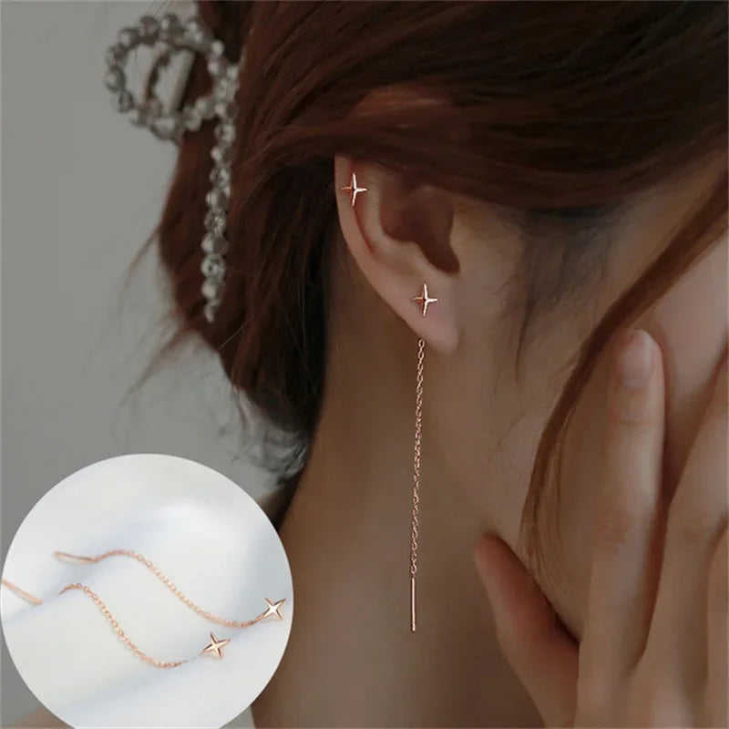 Drop Ear Line Long Hanging Earring