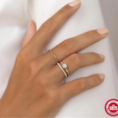 Round Cut CZ Engagement Ring