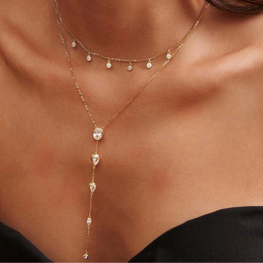 Y-Shaped Choker Necklace