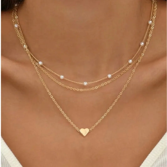 Women's Pearl Necklace Set