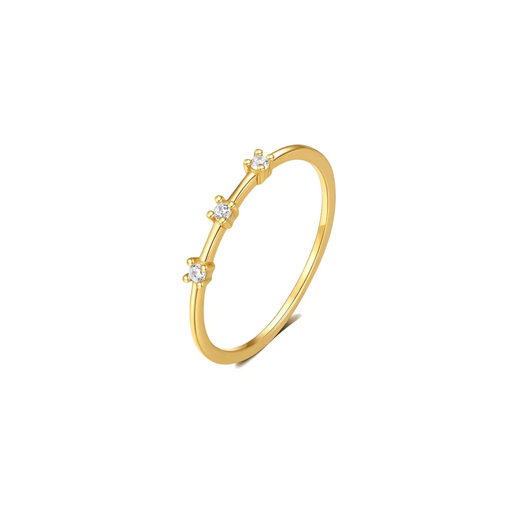 Round Cut CZ Engagement Ring