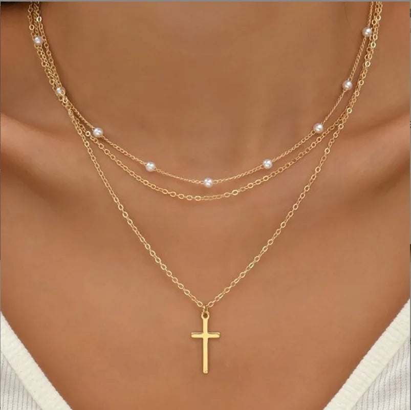 Women's Pearl Necklace Set